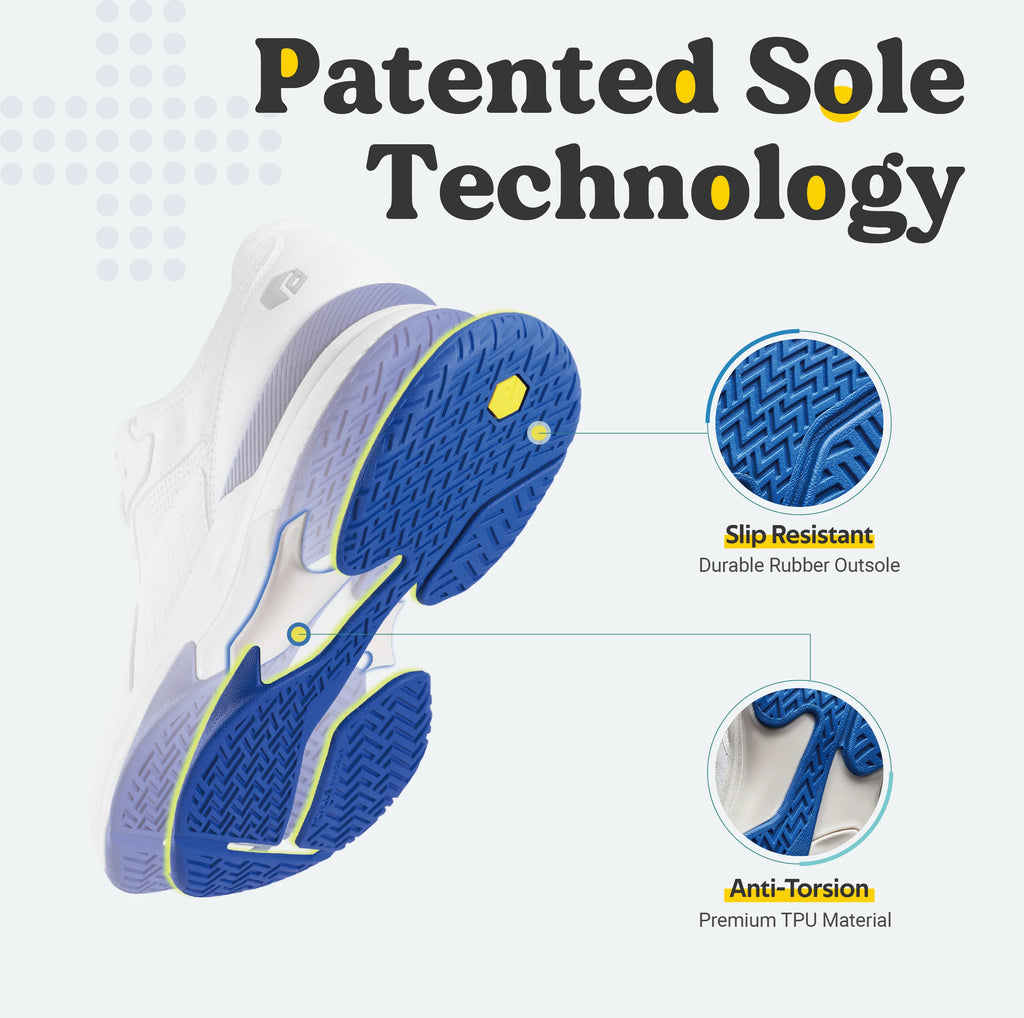 FitVille Mens Tennis Shoes Professional Training Sneakers Wear Resistant Anti-Slip Sweat Absorbent for Swollen Feet Arch Support