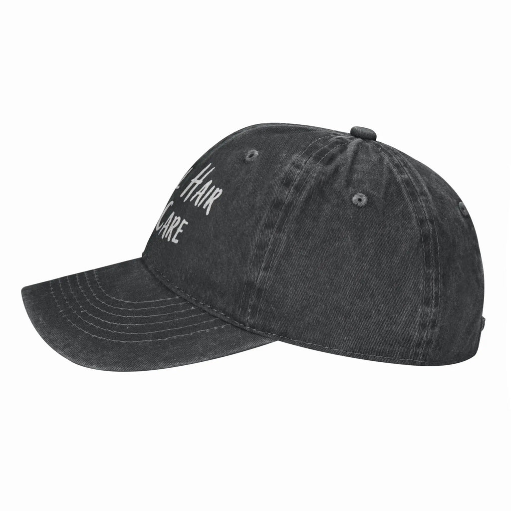 Pickleball Hair Don't Care Print Baseball Cap Gifts for Men Women Adjustable Pickle Ball Hat Unisex Snapback Hats