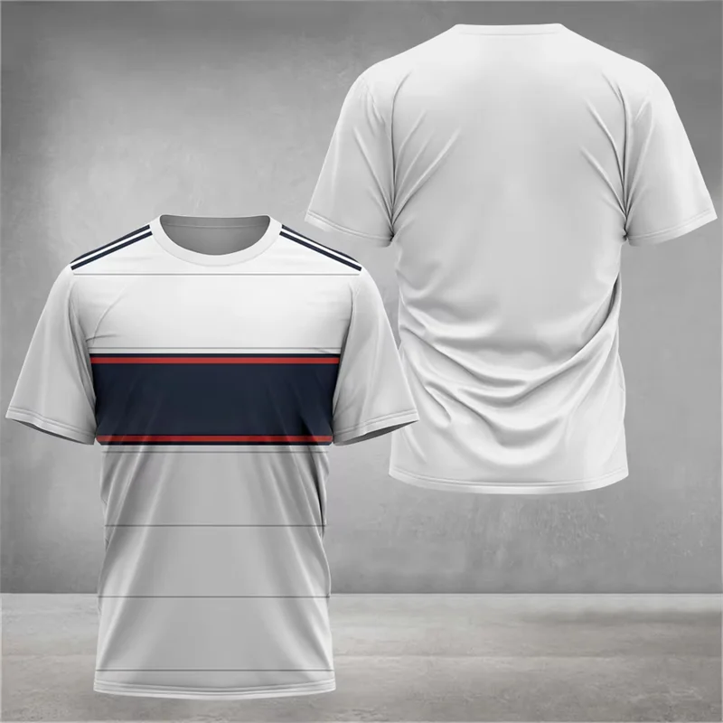 2025 New Summer Sports T Shirts For Men Fashion Trendy Streetwear 3D Printed Fitness T-shirts Loose Quick Dry Running Gym Tees