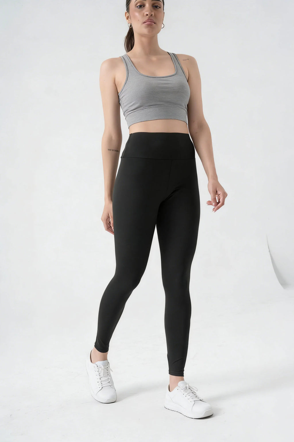 Yoga Pants High Waisted, Tummy Control Shaping Women's Base Layer, Elastic Skinny Seamless Leggings for Running & Training