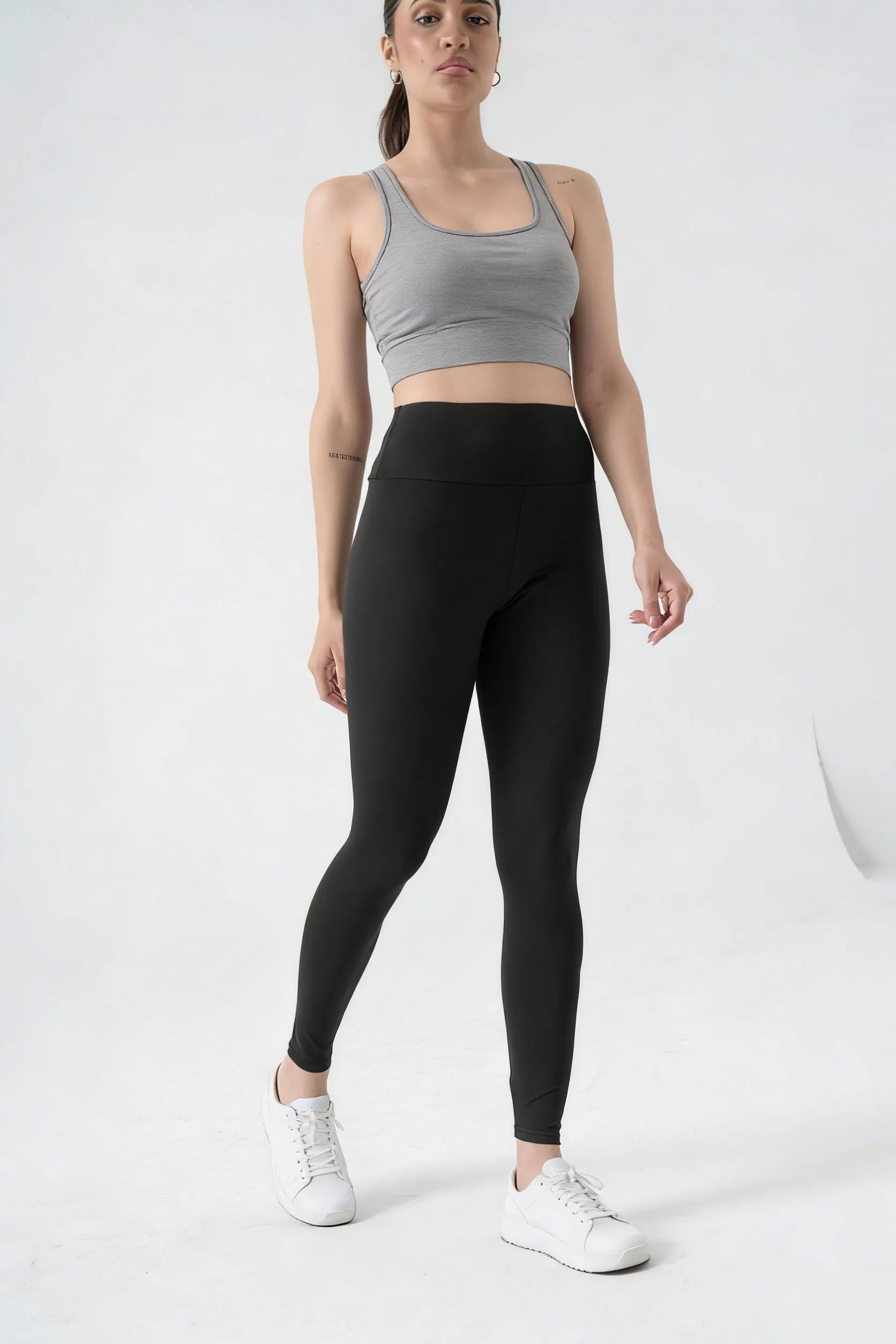 Yoga Pants High Waisted, Tummy Control Shaping Women's Base Layer, Elastic Skinny Seamless Leggings for Running & Training