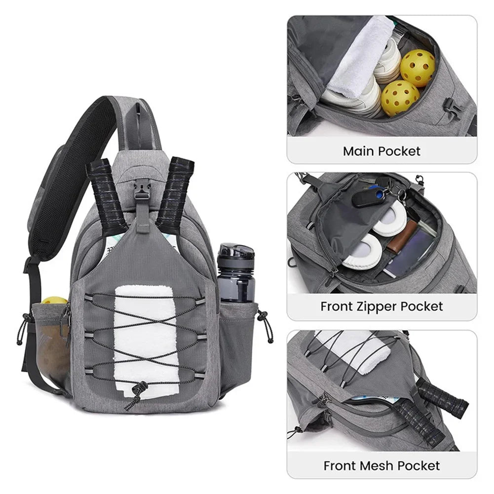 Large Capacity Pickleball Backpack Pickleball Paddle Bag for Pickleball Tennis Travel for Men and Women Pickleball Bag