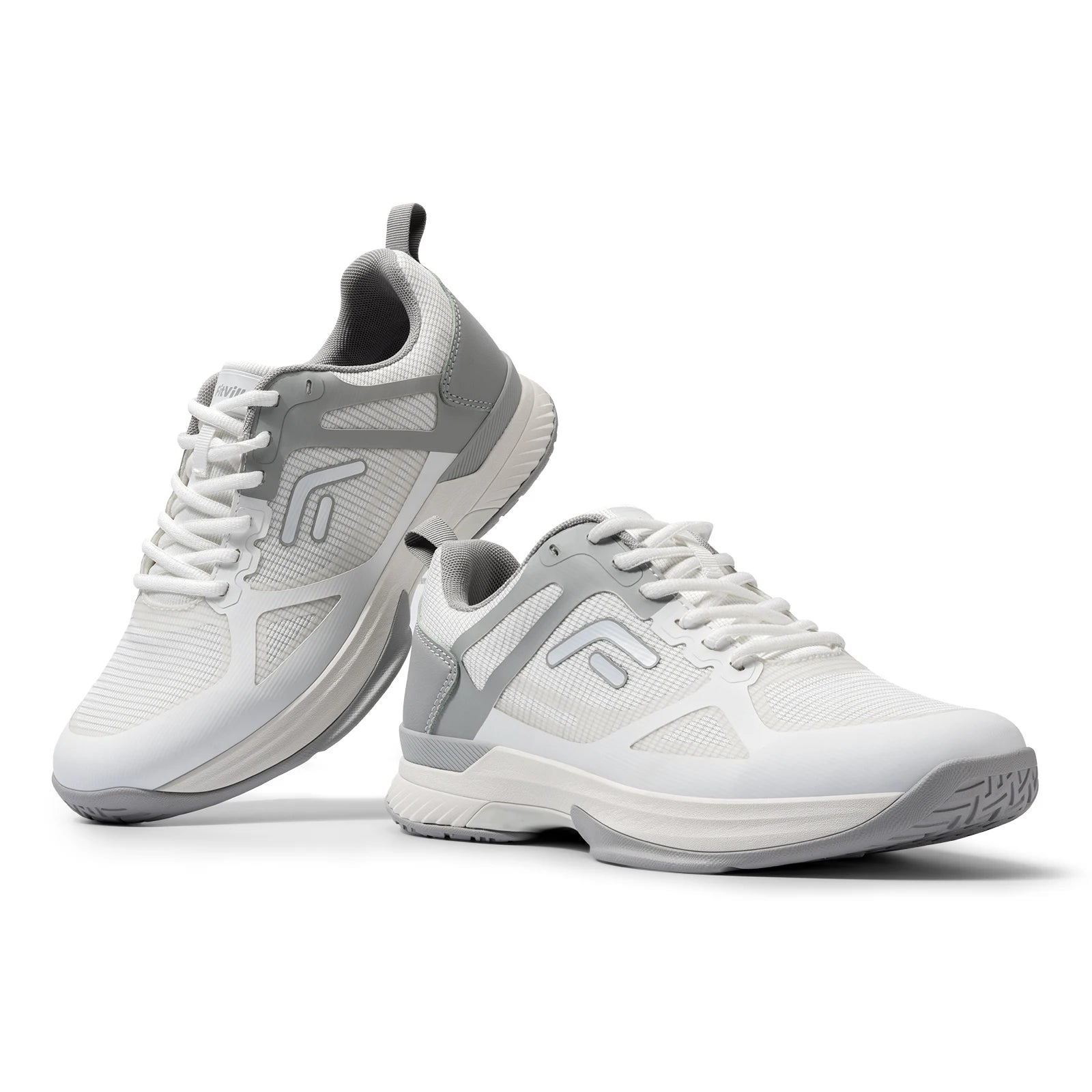 FitVille Men's Wide Pickleball Shoes Tennis Shoes Full Court Tennis Sneakers with Arch Support Lightweight Non-slip Sports Shoe