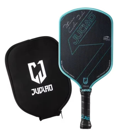 Carbon Fiber Orange Titanium Woven Surface Foam Build Edging Unibody Thermoformed Pickleball Paddle