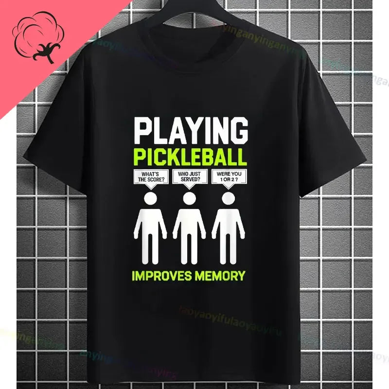 Pickleball Graphic T-Shirt – "It Was in" Funny Design Casual 100% Cotton Short-sleeve Fashion Sporty Style Tee Perfect for Gift