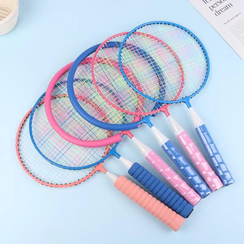 Family Sports Toy: Children's Lightweight Badminton Racket Double Set with Backpack, Designed for Kids Sports