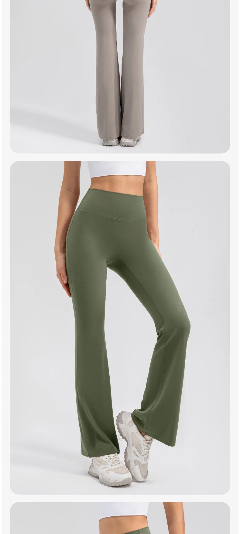 Yoga Pants Women High Waisted Yoga Pants with Pockets  Workout Flare Leggings Work Dress Pants Sports running fitness pants