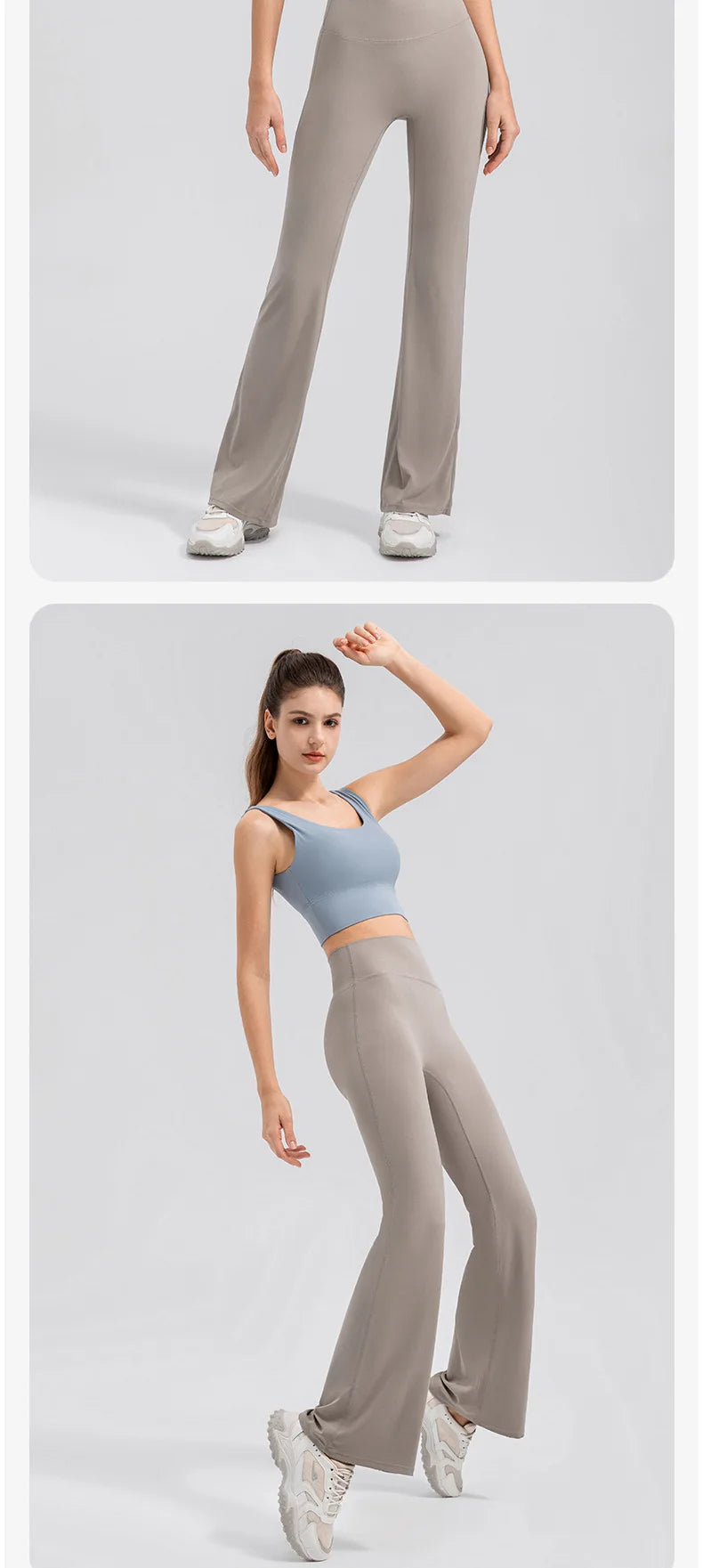 Yoga Pants Women High Waisted Yoga Pants with Pockets  Workout Flare Leggings Work Dress Pants Sports running fitness pants