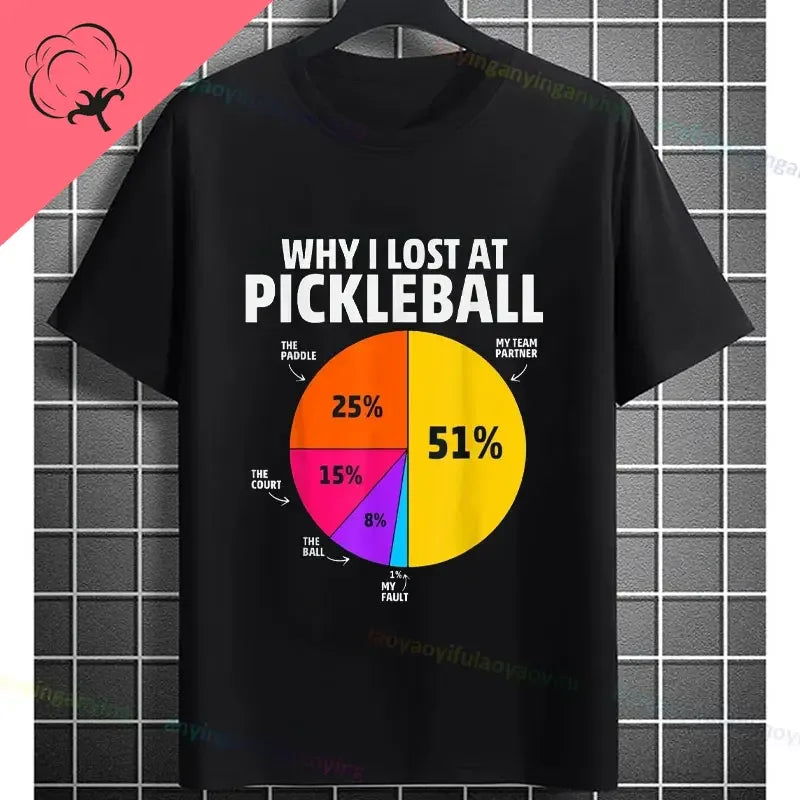 Pickleball Graphic T-Shirt – "It Was in" Funny Design Casual 100% Cotton Short-sleeve Fashion Sporty Style Tee Perfect for Gift