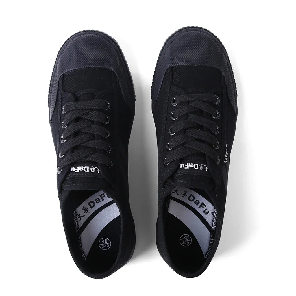 DaFu Shoes Improved Classical Sneakers Martial Arts All Balck Shoes