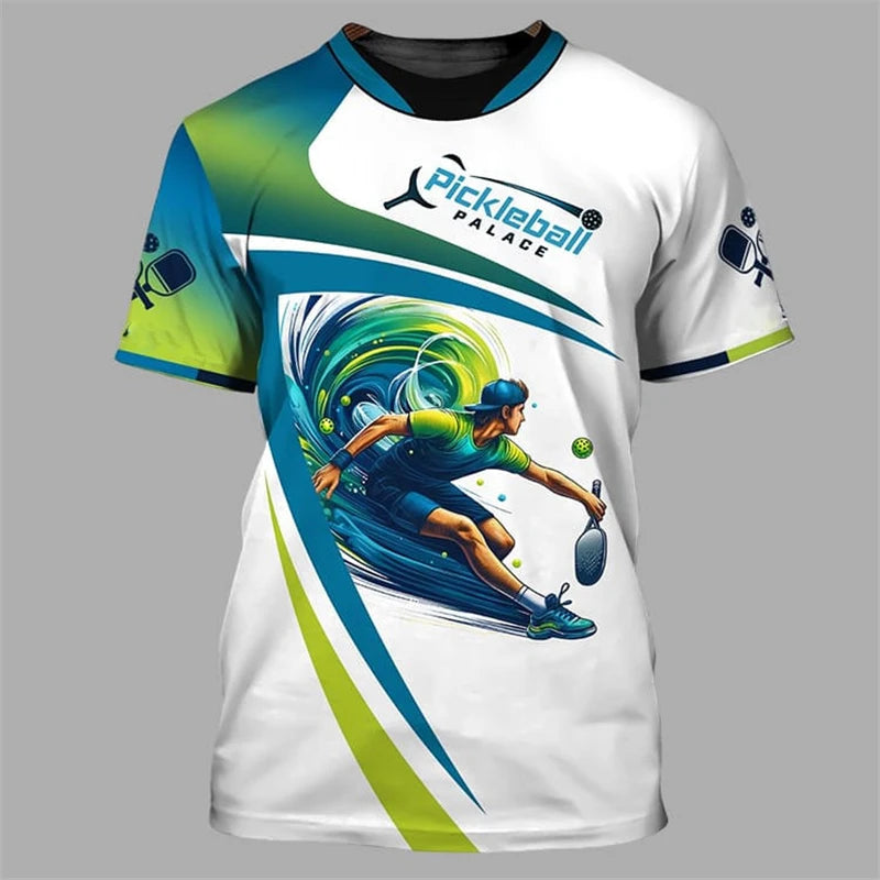 Pickleball Team Sports T-shirt For Men And Women O Neck Short Sleeve T Shirts Cool Fashion Pattern Design Trend Outdoor Tee Top