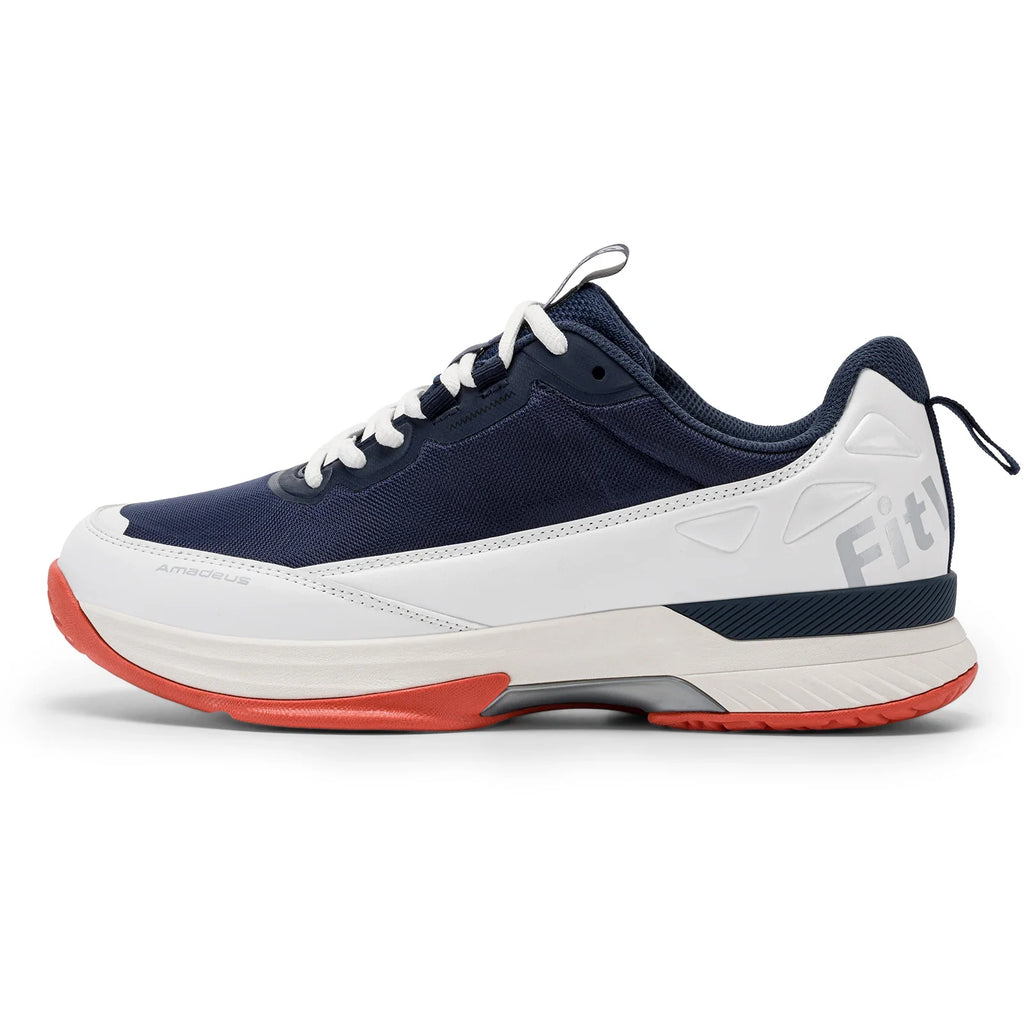 FitVille Wide Tennis Shoes For Men Pickleball Shoes Lightweight Breathable All Court Athletic With Arch Support & Wide Toe Box