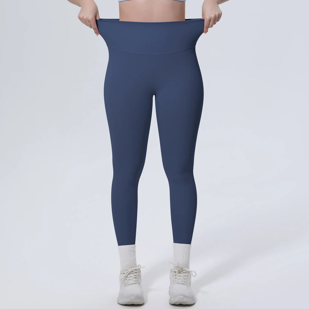 Summer Breathable Peach Buttocks Yoga Pants Solid Color High Stretch Sports Leggings Gym Push Up Outdoor Running Yoga Pants