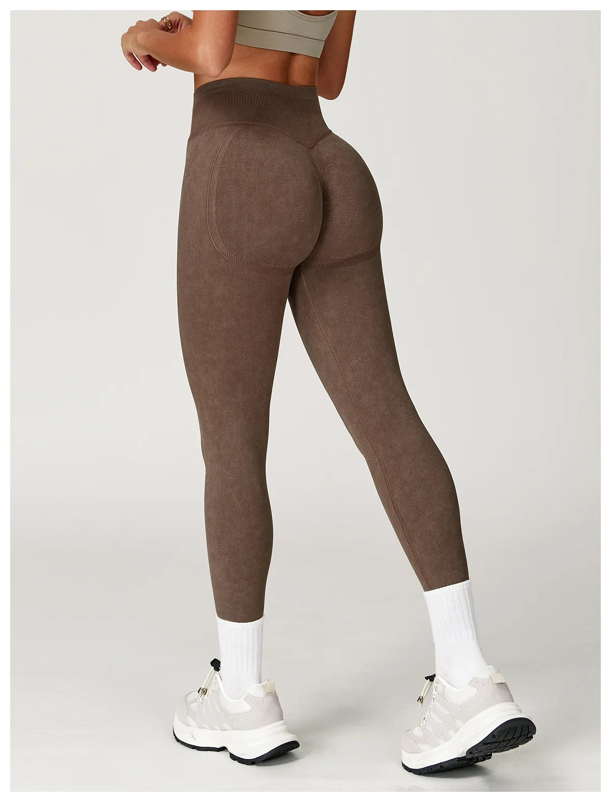 Yoga Pants Sports Leggings Women Seamless Sports Yoga Pant High Waist Ribbed Gym Clothes Fitness Workout Wear Scrunch Bum Tights