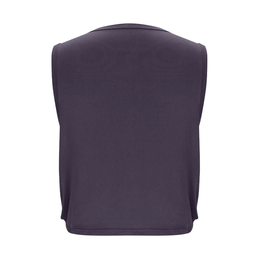 Women Sleeveless Yoga Tops Athletic Vest Breathable Blouse Cover Up Gym Workout Cool T-Shirt Running Short Tank Crop Top