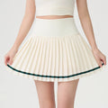 New Style Tennis Skirt, High-Waisted Slimming Tennis Wear, Quick-Drying Half-Length Pleated Skirt, Badminton Running Fitness Sports Short Skirt