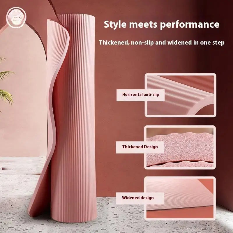 10MM Thick High-Density Non-Slip Yoga Mat for Pilates Gymnastics Home Gym Fitness Exercise Sports