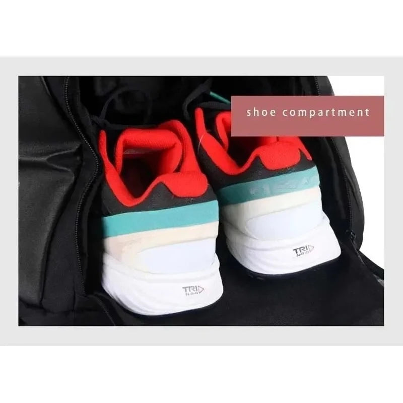 Wholesale New High Quality Heads Series Multifunctional Tennis Bag Sports Badminton Backpack with Separate Shoe Compartment
