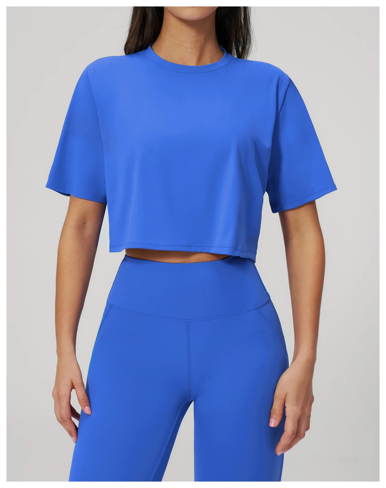 Yoga Tops Summer Sports Fitness Clothes Women's Short Sleeves Yoga Shirts Running Sports Gym Tops Loose Breathable Casual Tops