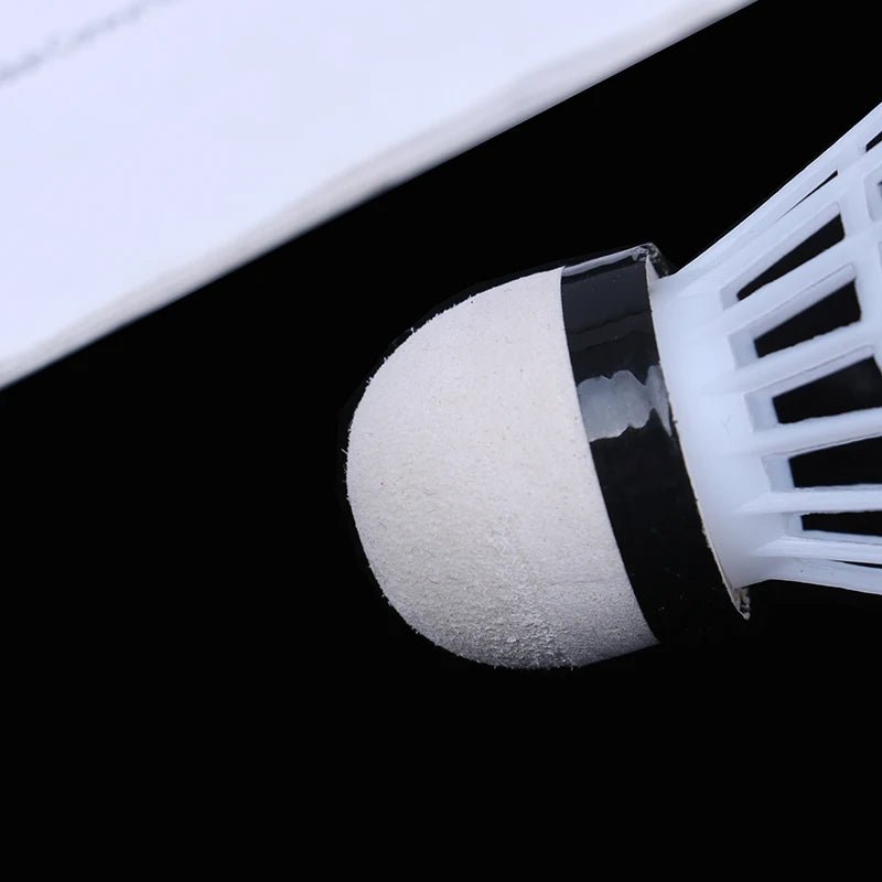 12 Pcs White Plastic Badminton Ball Shuttlecocks Sport Training Supplies