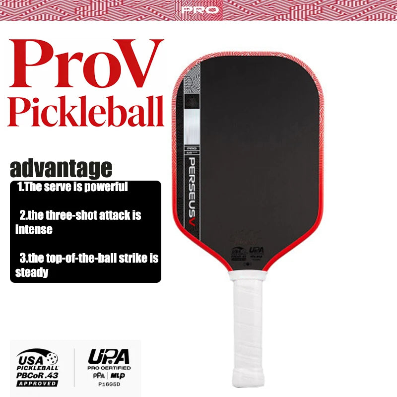 new Pro V pickleball paddle features optimized Tech Flex Power and Propulsion Core, delivering enhanced power, higher forgivenes