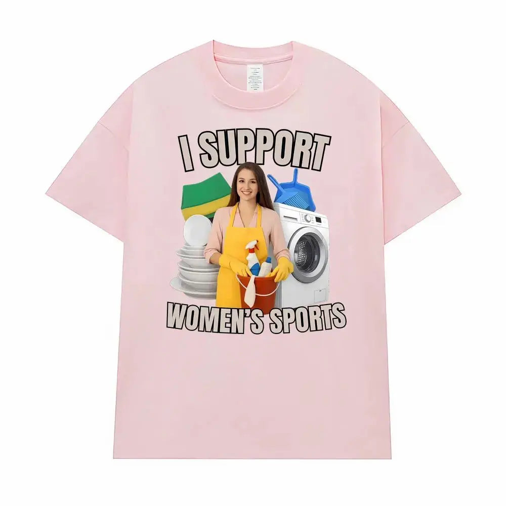 Comparison of Sports Fun Satire Humor Men's and Women's T-shirts Street Hip-hop Summer Men's Round Neck Short Sleeved Shirts