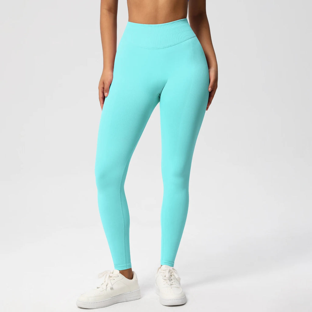 Seamless Women Solid Waist Yoga Pants Three-section Waist Sexy Hip-lifting Tight Sports Pants Fitness Exercise Yoga Pants