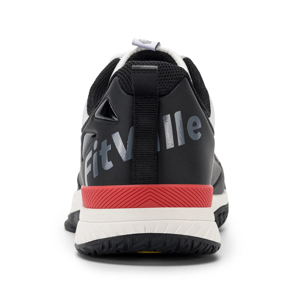 FitVille Wide Tennis Shoes For Men Pickleball Shoes Lightweight Breathable All Court Athletic With Arch Support & Wide Toe Box