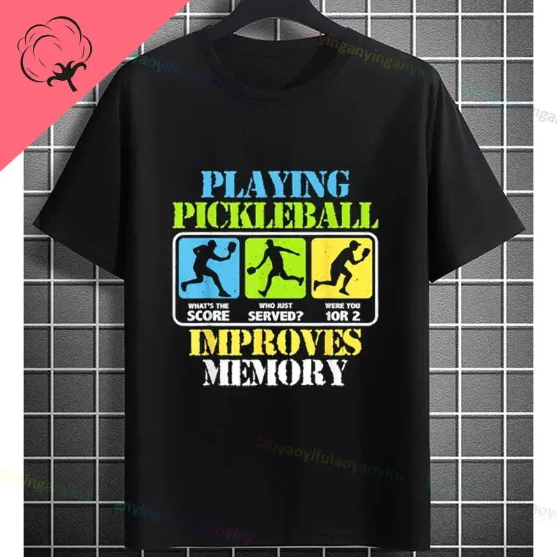Pickleball Graphic T-Shirt – "It Was in" Funny Design Casual 100% Cotton Short-sleeve Fashion Sporty Style Tee Perfect for Gift