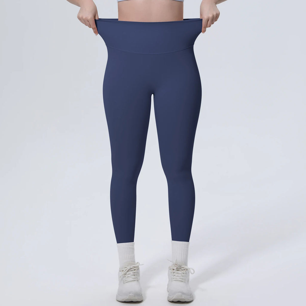 Summer Breathable Peach Buttocks Yoga Pants Solid Color High Stretch Sports Leggings Gym Push Up Outdoor Running Yoga Pants