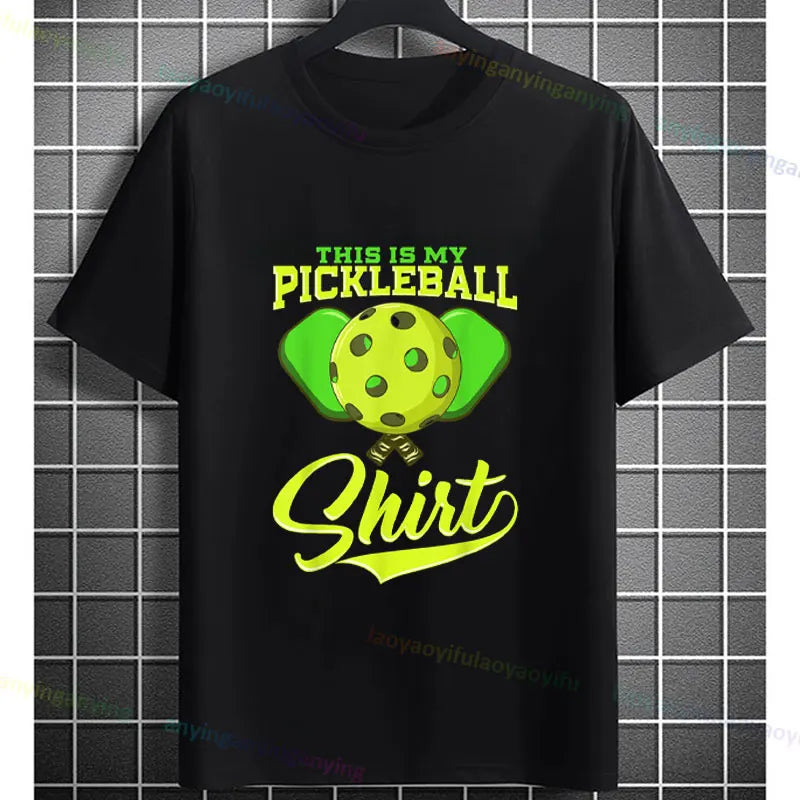 Pickleball Graphic T-Shirt – "It Was in" Funny Design Casual 100% Cotton Short-sleeve Fashion Sporty Style Tee Perfect for Gift
