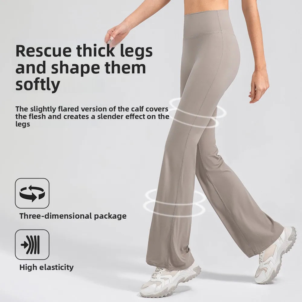 Yoga Pants Women High Waisted Yoga Pants with Pockets  Workout Flare Leggings Work Dress Pants Sports running fitness pants