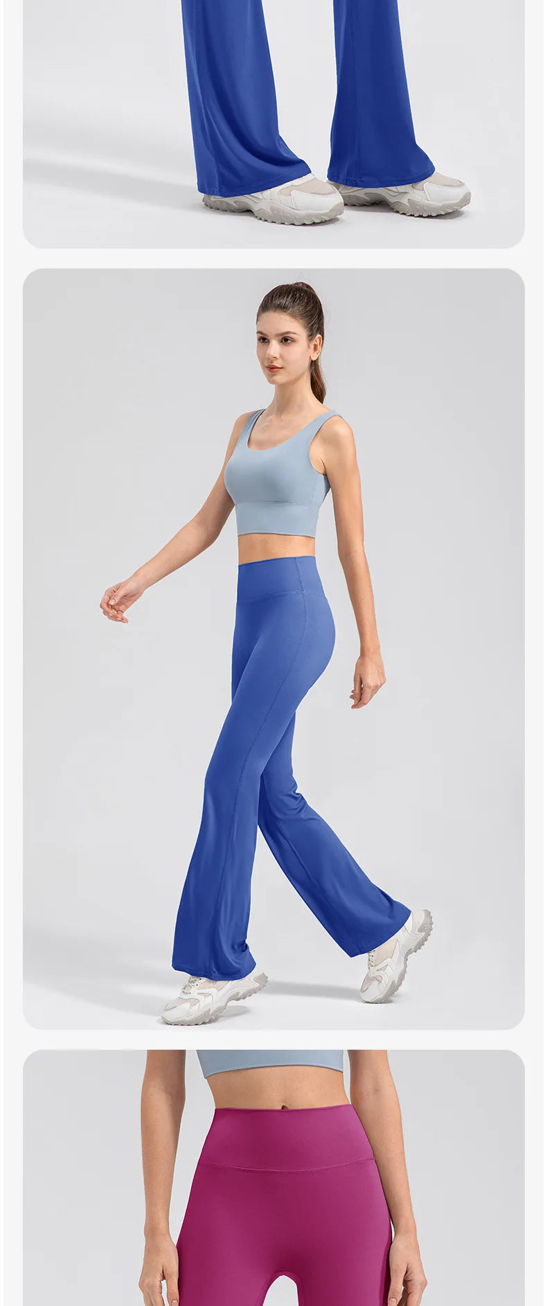 Yoga Pants Women High Waisted Yoga Pants with Pockets  Workout Flare Leggings Work Dress Pants Sports running fitness pants