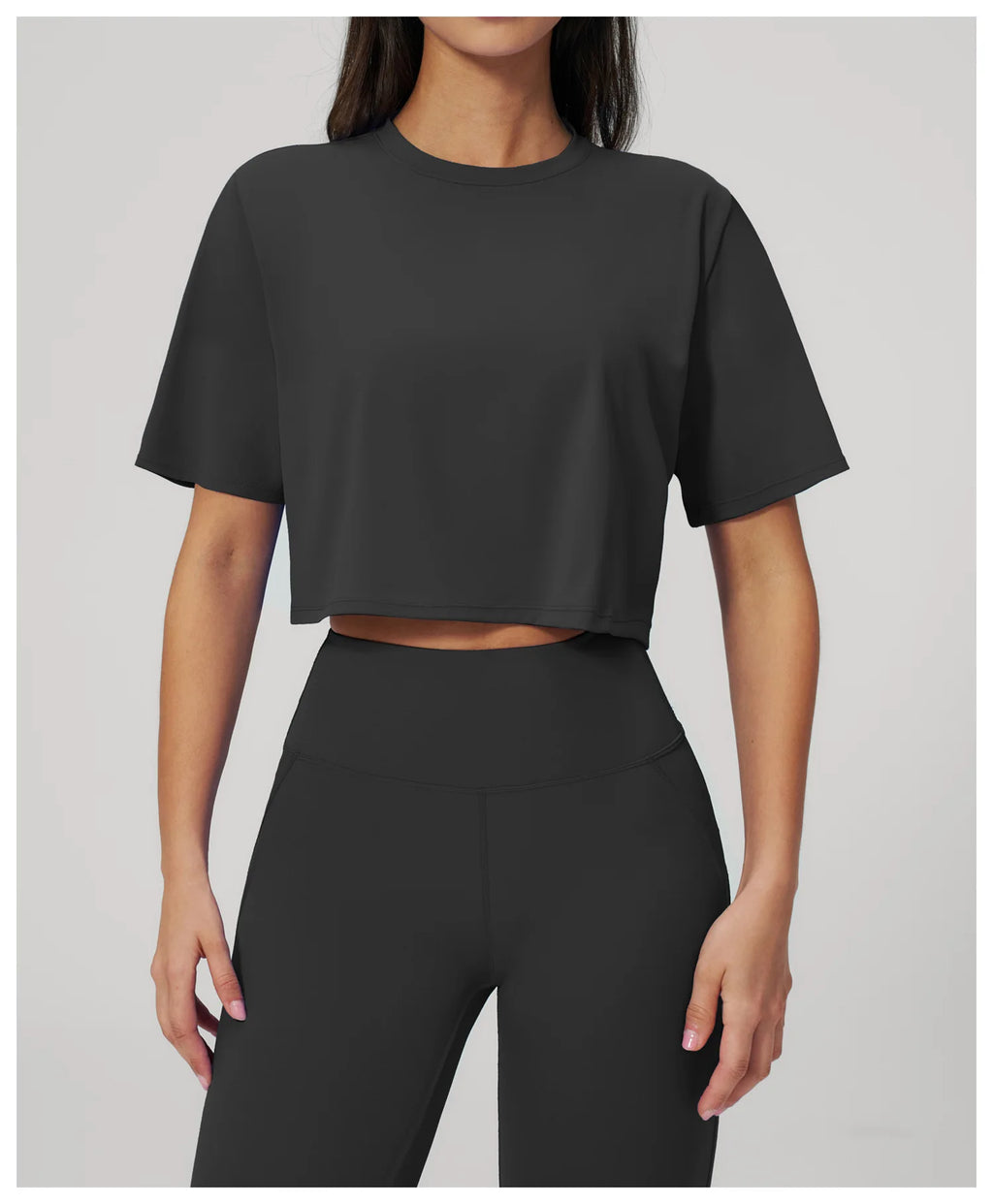 Yoga Tops Summer Sports Fitness Clothes Women's Short Sleeves Yoga Shirts Running Sports Gym Tops Loose Breathable Casual Tops