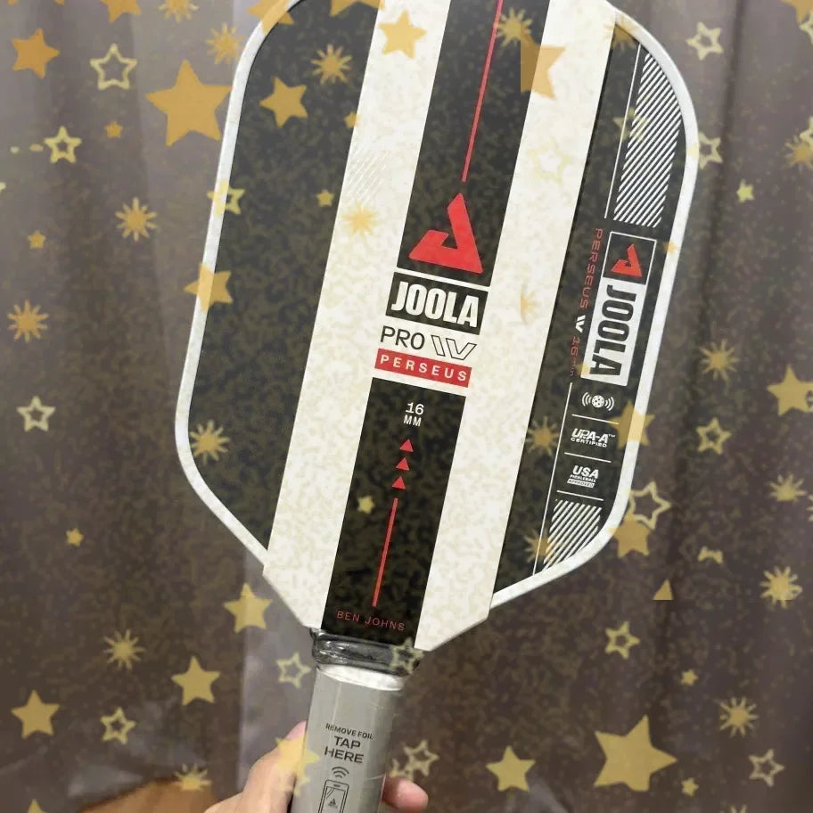 JOOLA BEN JOHNS PERSEUS PRO IV 16MM Pickleball Paddles T700 Carbon Fiber Increased Power Feel Fully Encased Sweet Spot