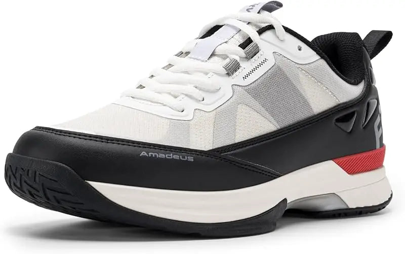 FitVille Wide Tennis Shoes For Men Pickleball Shoes Lightweight Breathable All Court Athletic With Arch Support & Wide Toe Box