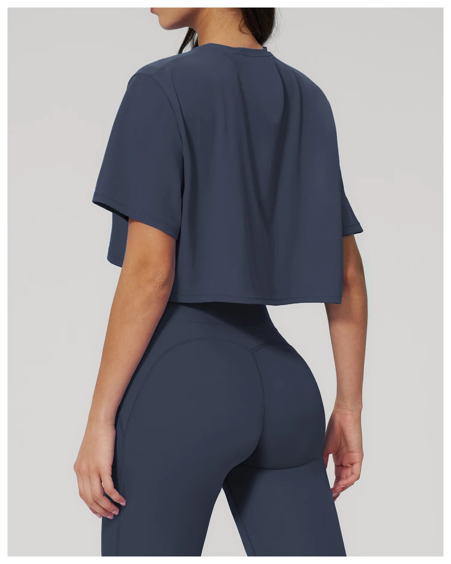 Yoga Tops Summer Sports Fitness Clothes Women's Short Sleeves Yoga Shirts Running Sports Gym Tops Loose Breathable Casual Tops