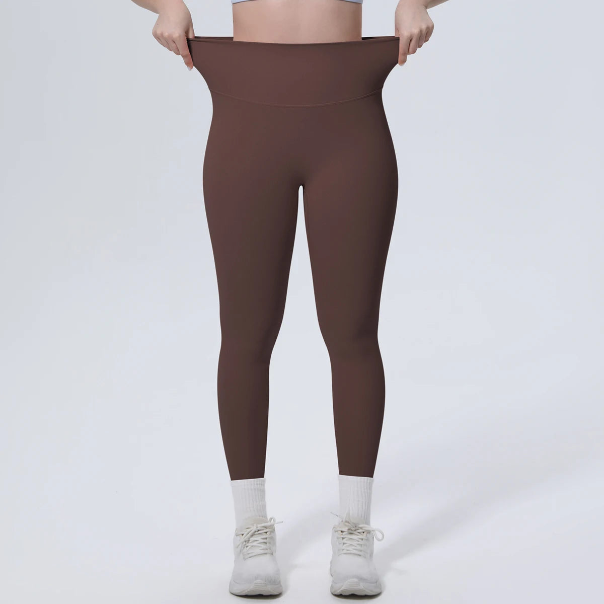 Summer Breathable Peach Buttocks Yoga Pants Solid Color High Stretch Sports Leggings Gym Push Up Outdoor Running Yoga Pants