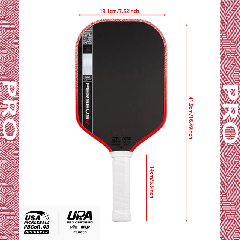 new Pro V pickleball paddle features optimized Tech Flex Power and Propulsion Core, delivering enhanced power, higher forgivenes