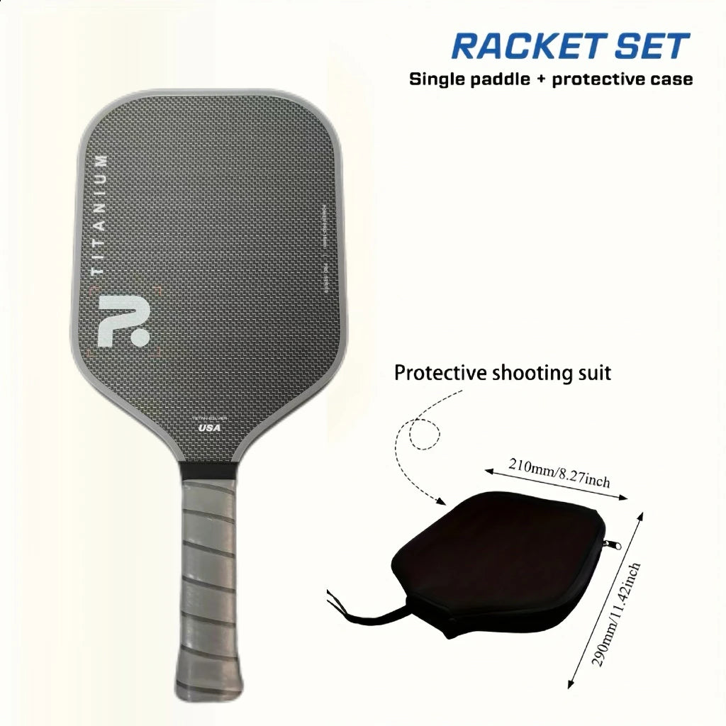 TITANIUM T700 Pickleball Paddle surface increases spin and control, 16mm polypropylene core, offensive, defensive