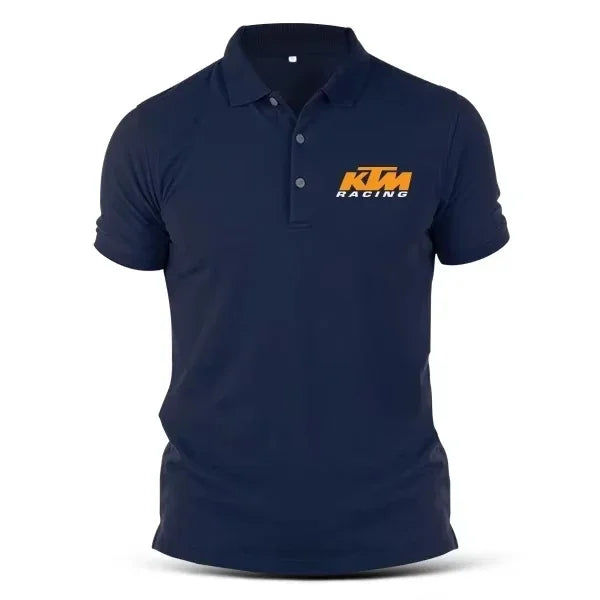Polo KTM Racing T-Shirt Tshirt Sportswear Embroidery Racing Unisex Collar Casual Tee