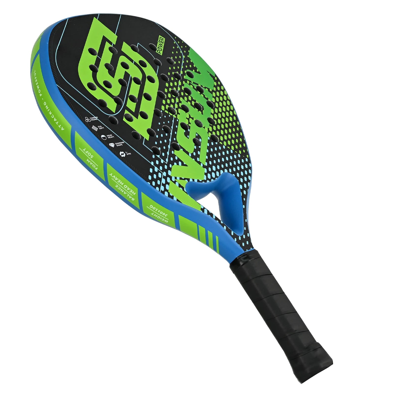 INSUM Padel Racket Lightweight Padel Tennis Racquets With Diamond Shape & Anti-Vibration System Suitable For Beginner To Advance