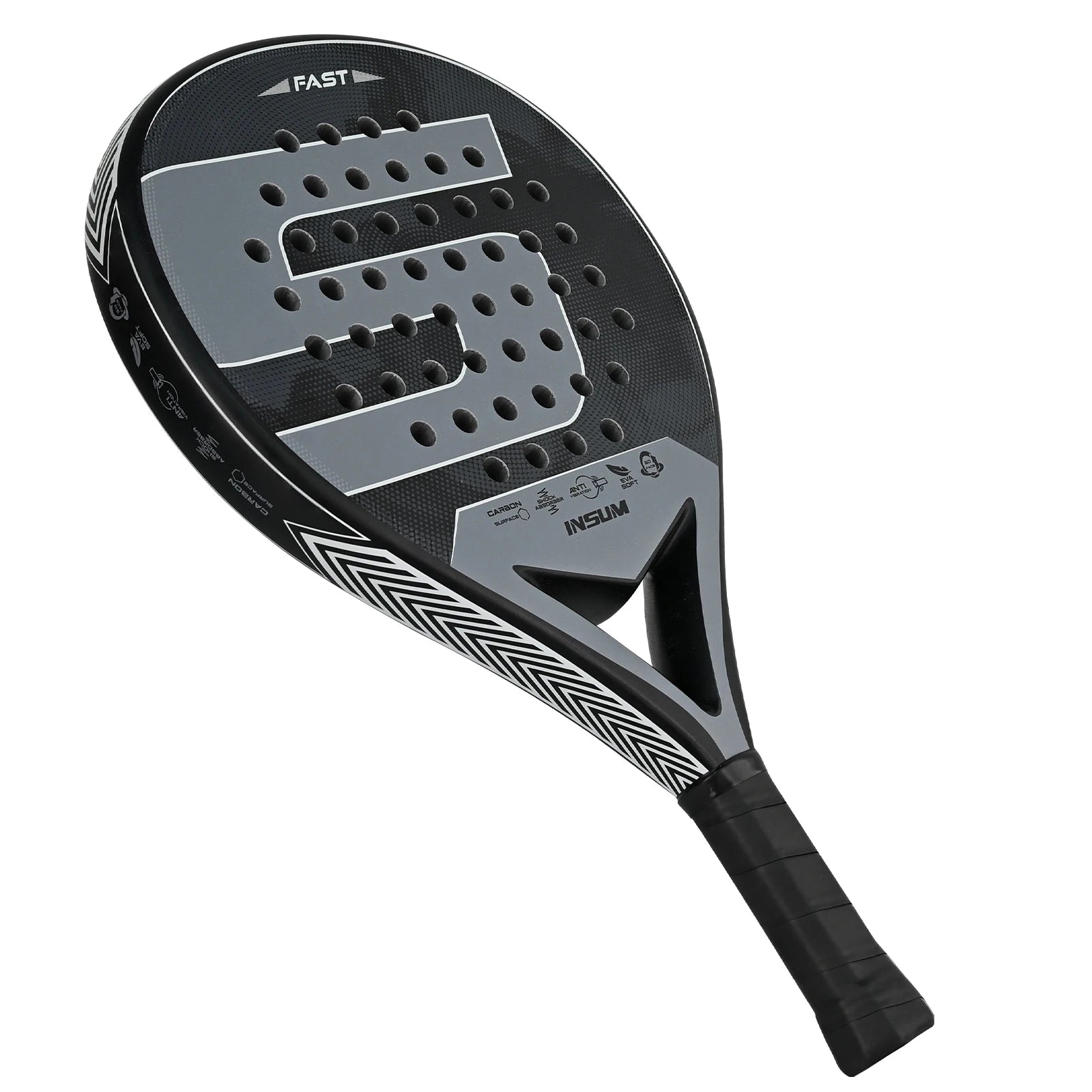 INSUM Padel Racket Lightweight Padel Tennis Racquets With Diamond Shape & Anti-Vibration System Suitable For Beginner To Advance