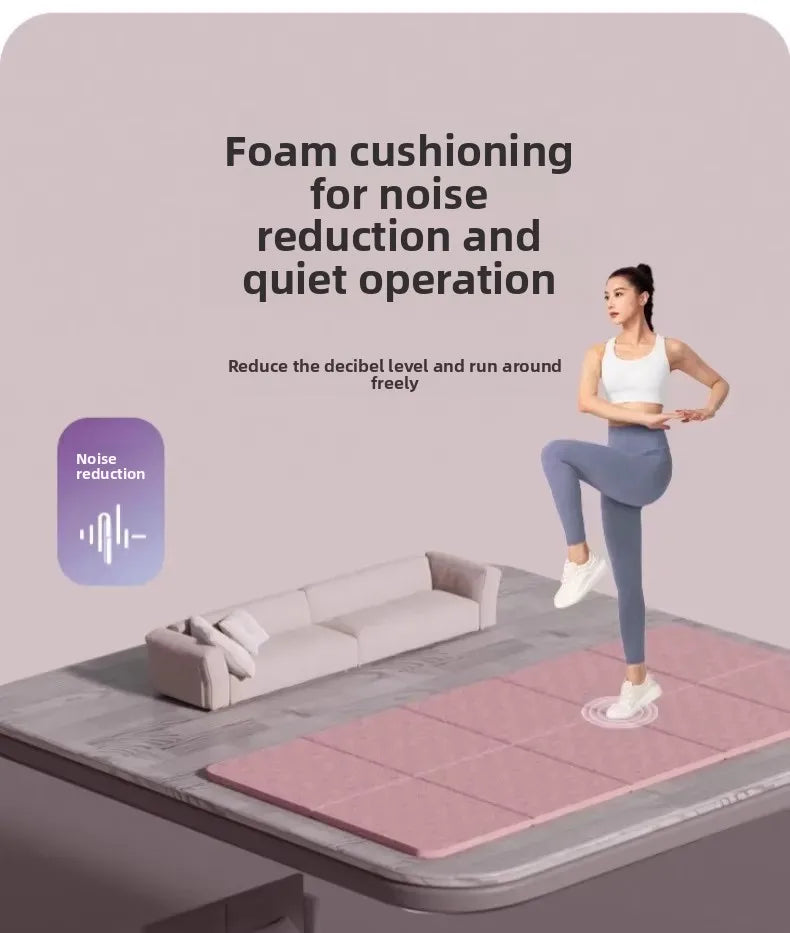 Eco-Friendly TPE Foldable Yoga Mat Double-Sided Non-Slip Travel Fitness Exercise Mat for Pilates and Floor Workouts