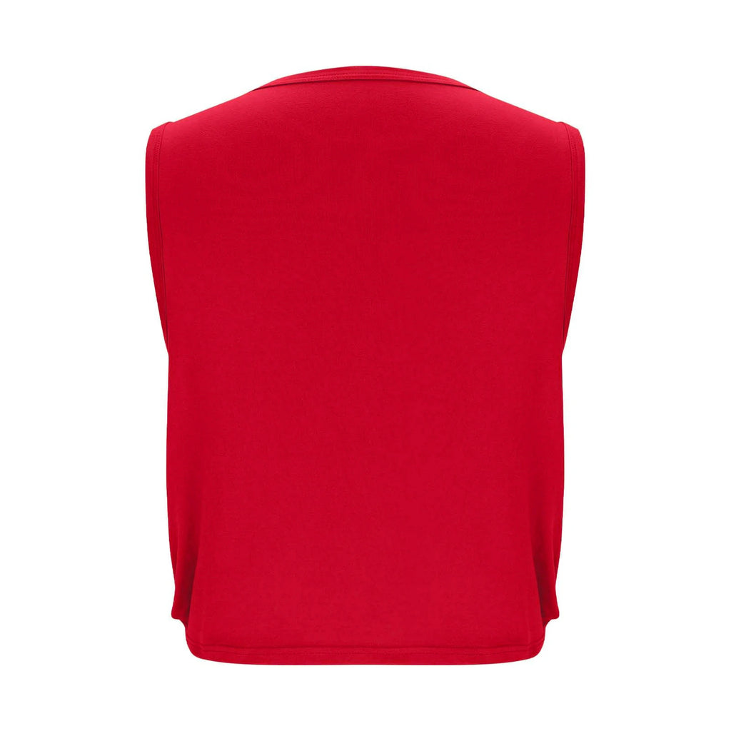 Women Sleeveless Yoga Tops Athletic Vest Breathable Blouse Cover Up Gym Workout Cool T-Shirt Running Short Tank Crop Top