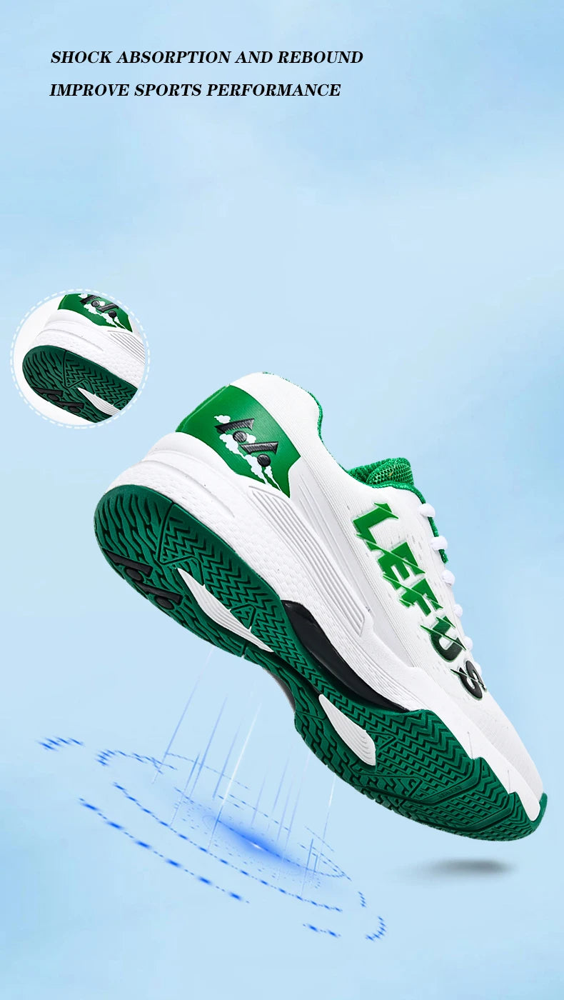 Tennis Shoes For Men 2024 New Breathable Badminton Volleyball Shoes Indoor Sport Anti-Slippery Pingpong Contest Training Sneaker