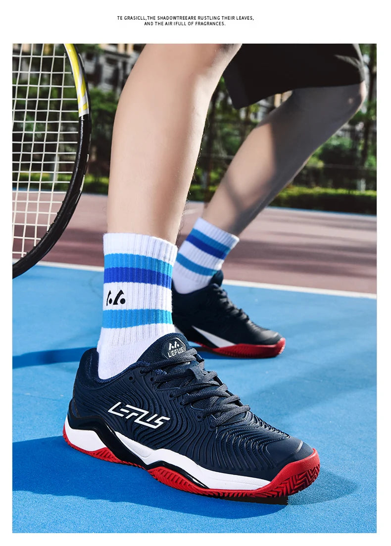 Professional tennis shoes for men and women breathable badminton volleyball shoes for indoor sports training non-slip competitio