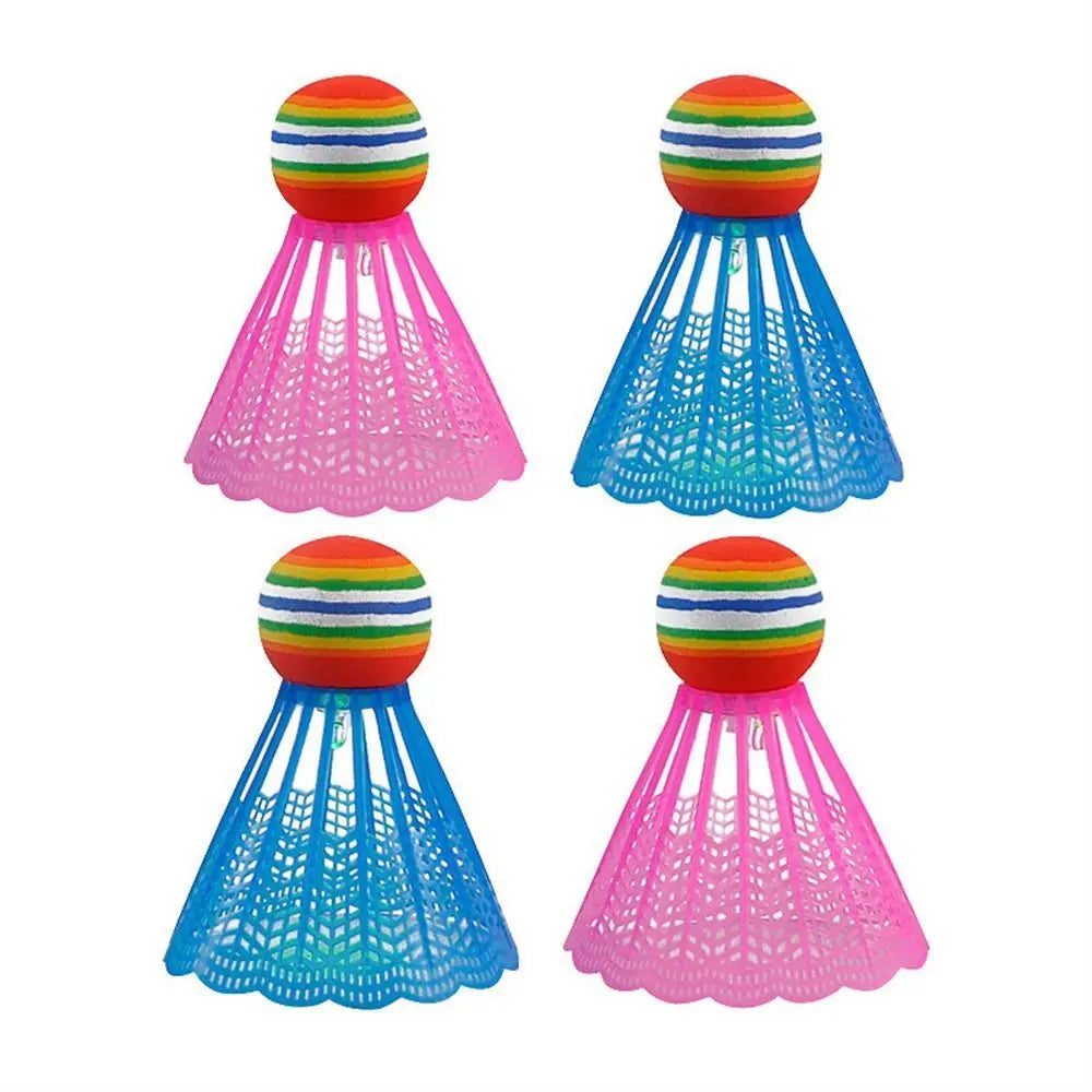 4Pcs Colorful Badminton Shuttlecocks Flying Stability Badminton Balls Outdoor Sports Badminton Accessories Durable Badminton