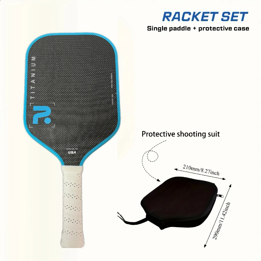 TITANIUM T700 Pickleball Paddle surface increases spin and control, 16mm polypropylene core, offensive, defensive