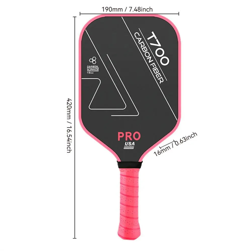 1pc T700 Pickleball Paddles Frosted Surface Carbon Fiber Pickleball Rackets USAPA Approved Lightweight Pickle Ball Paddle